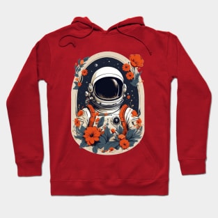 Floral Astronaut by Akbaly Hoodie